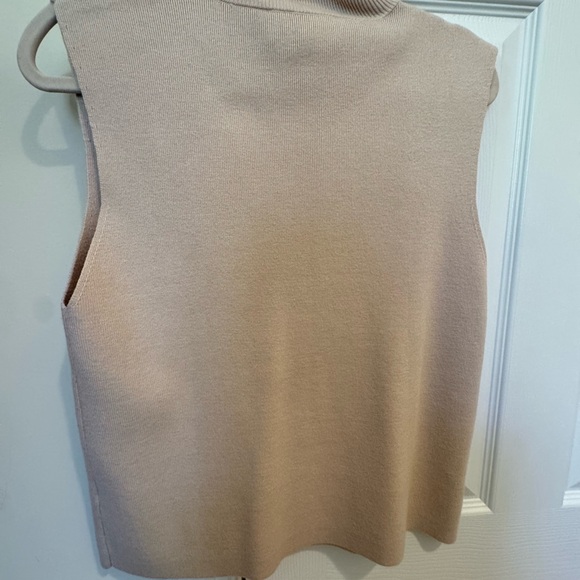 Sachin + Babi Tan Embellished sleeveless turtleneck sweater size S - Picture 3 of 7